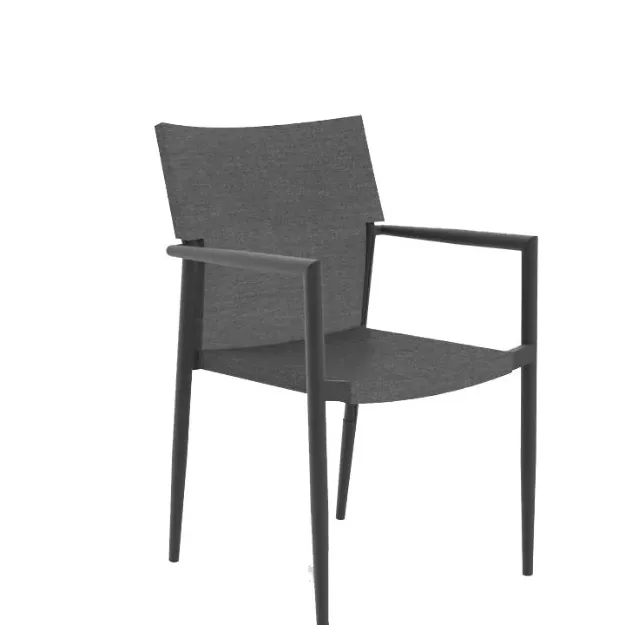 Adam Outdoor Dining Chairs in Grey