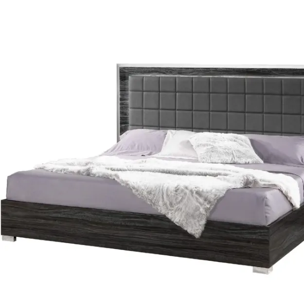 Alice Bed in Gloss Grey