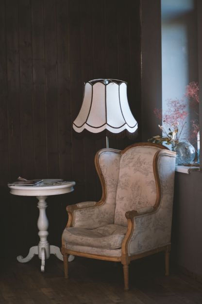 Picture of victorian-style-wingback-chair-tan-floral